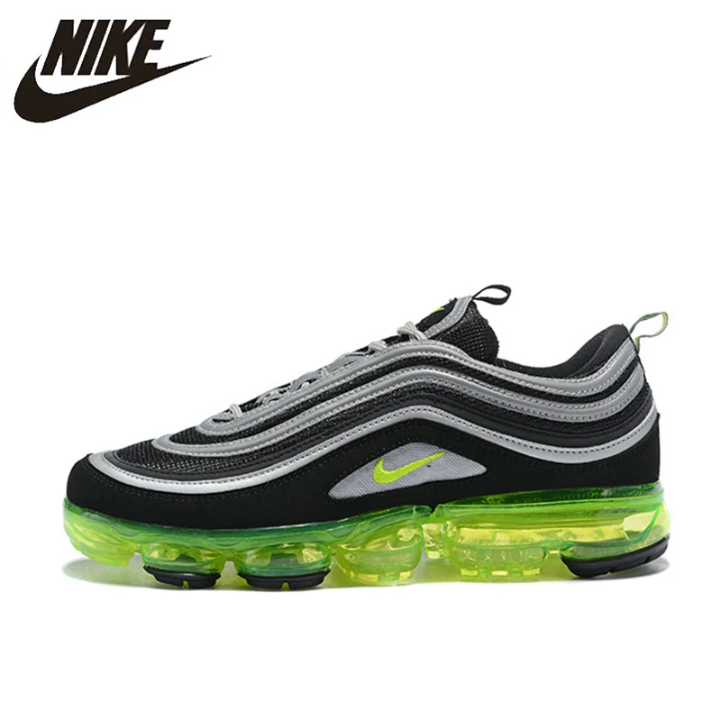 

Nike Air Vapormax 97 Running Shoes For Men Green & Black Shock Absorption Wear Resistant Breathable Non-slip AJ7291 001