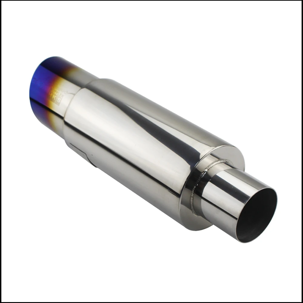 Motorcycle Exhaust Muffler Car Exhaust Tail Pipe Universal Stainless steel ID 51MM 57MM 63MM outlet 89mm