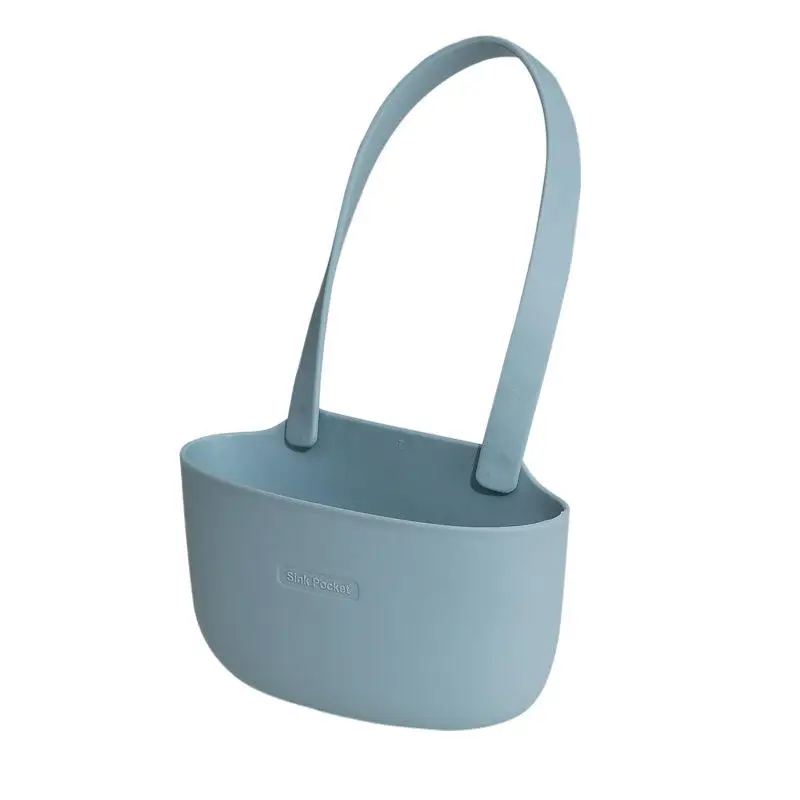 Vacclo многофункциональный портативный домашний кухонный висячая дренажная корзина для хранения ванной инструмент держатель для раковины мыльницы для ванны аксессуары - Цвет: blue 1