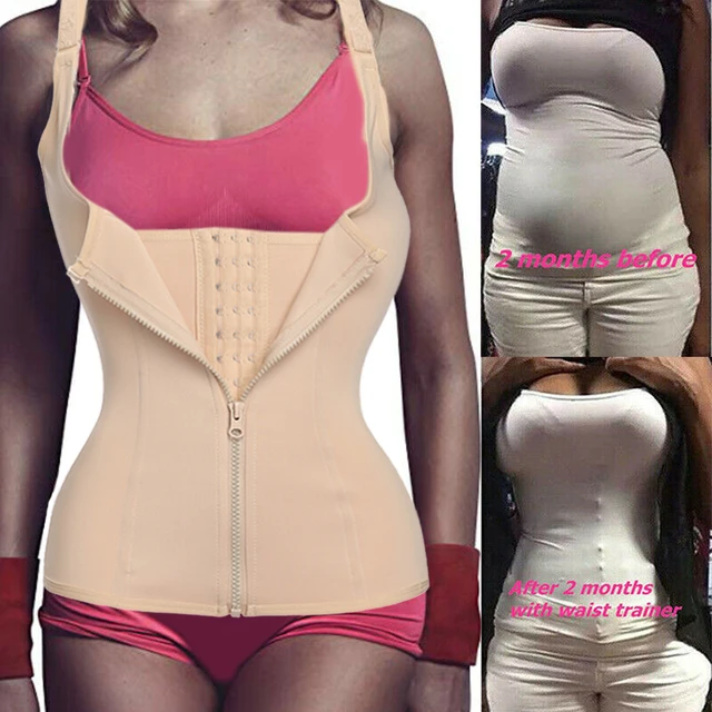 Fajas Reductoras Para Mujer, Chaleco Moldeador De Cuerpo, Entrenador De  Cintura Con Cremallera, Corsé De Control De Barriga, Faja De Modelado De  Vientre Adelgazante - Shapers - AliExpress