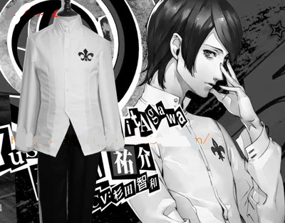 Высококачественный Школьный костюм для косплея из японского аниме PERSONA 5 Yusuke Kitagawa, мужской костюм для косплея, рубашка+ штаны