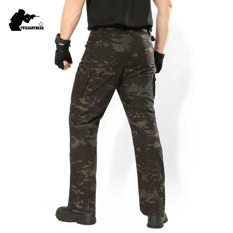 Военные камуфляжные мужские тактические штаны IX9, 5XL, высокое качество, мульти карманы, специальные боевые штаны, мужские армейские тренировочные штаны, AFLY13