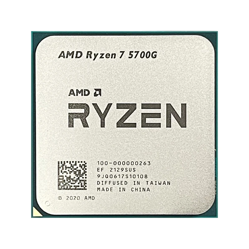 New!!! AMD Ryzen 7 5700G R7 5700G 3.8GHz Eight-Core 16-Thread 65W CPU Processor L3=16M 100-000000263 Socket AM4 new but no fan 3