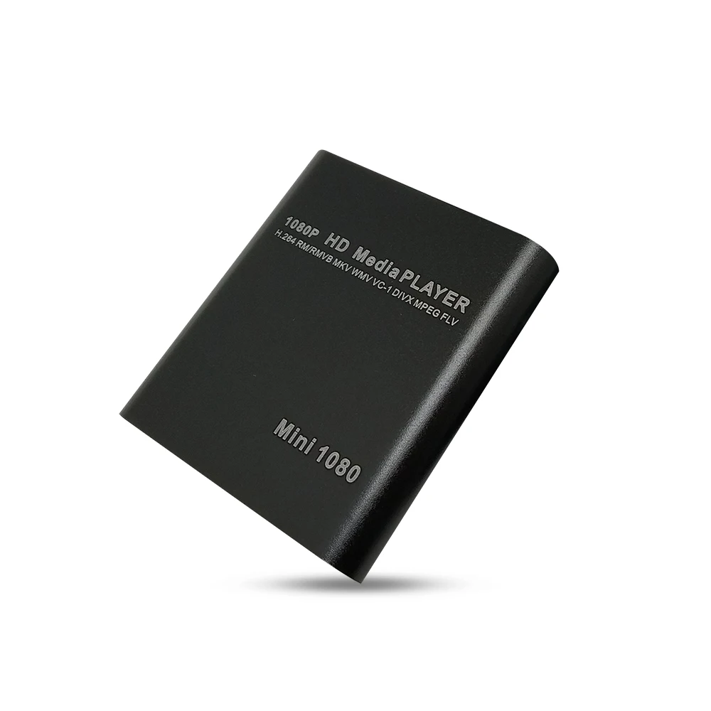 Ǯ HD 1080P ̵  ÷̾, HDMI ȣȯ VGA AV USB SD MMC Mpeg2-HD TV ڽ, Mkv H.264 HDD Ƽ̵ ÷̾ 