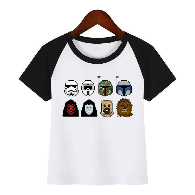 Детская Новая модная футболка с принтом «Boba Fett» и «Звездные войны» Детская забавная одежда для малышей Детская летняя футболка