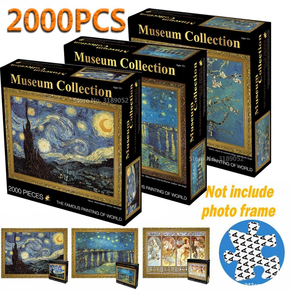 oor Hoes speler Puzzel 2000 Stuks Beroemde Schilderij Van De Wereld Volwassen Puzzels 2000  Kids Diy Puzzel Creativiteit Voorstellen Educatief Speelgoed|Puzzels| -  AliExpress