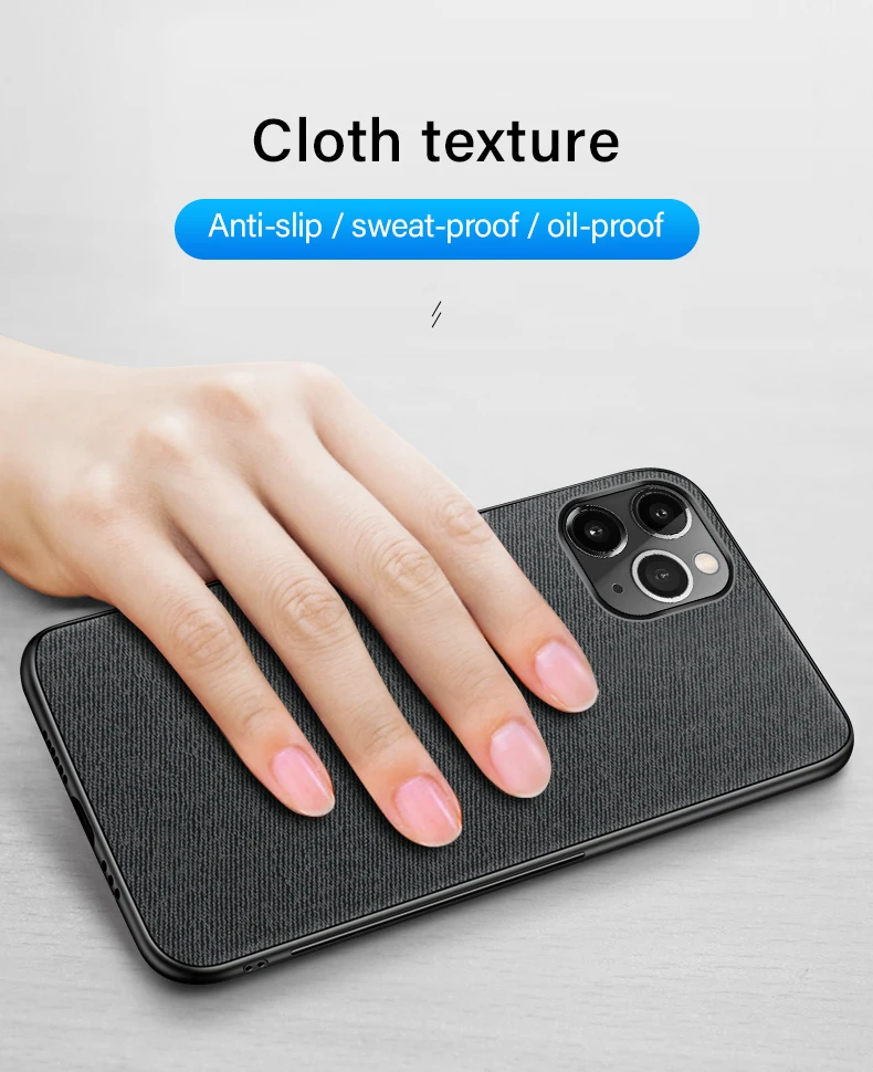 Ultra-thin Cloth Texture Magnetic Phone Case For iPhone 13 12 11 Pro SE2020 Xsmax XS XR X 8 7 6 s Plus Silicone Cover cases for iphone xr