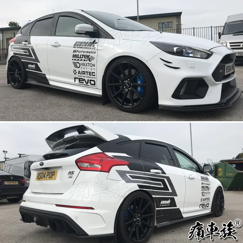 Стикеры для автомобиля Ford Focus 2018 2019 украшение гоночного Модифицированная