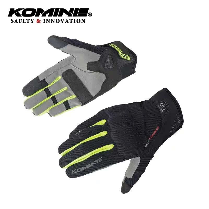 Komine GK-183 3D Защитная сетка сенсорный экран Мотоциклетные Перчатки мотоцикл Открытый MX Велоспорт Спорт мото летние перчатки