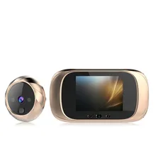 Sonnette vidéo numérique LCD 2.8 pouces, visionneuse judas, surveillance des yeux, caméra 90 degrés