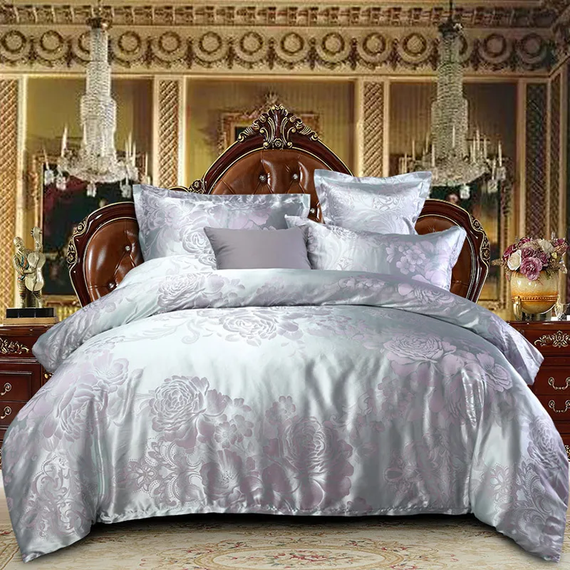 Home Bed Set Jacquard Bedding 2021 New Super King Linen Kit AliExpress