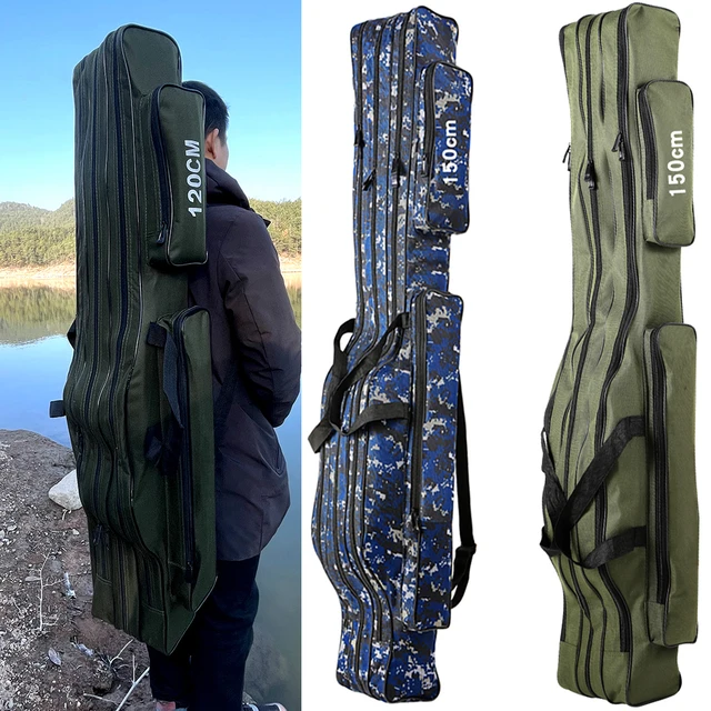 150/130/120/110cm Oxford Cloth Fishing Rod Bags Portable Multifunction  Fishing Carrier Canvas Fishing Carrier