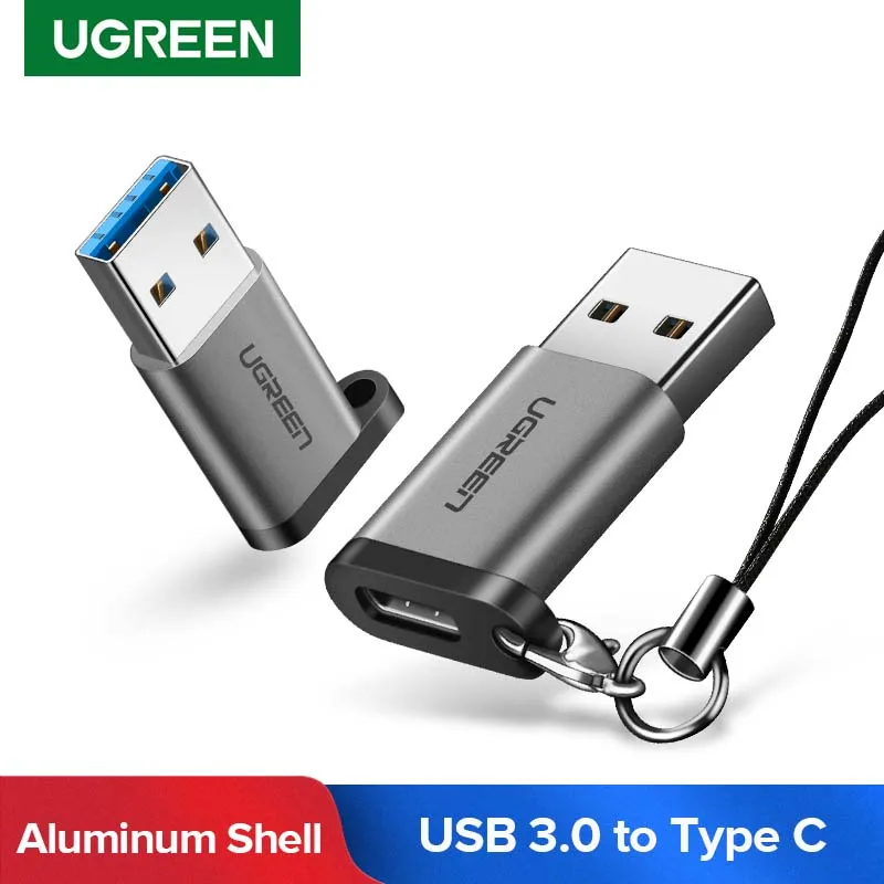 Ugreen USB C Adapter USB 3.0 Male to USB Type C Micro Female Adapter for Laptop Samsung Xiaomi 10 Earphone USB C to USB Adapter