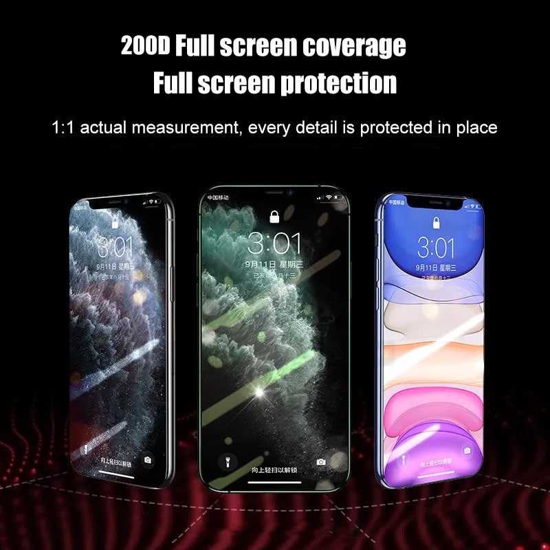 200D Защитное стекло для iPhone 11 Pro MAX XR X XS стекло полное покрытие iPhone 11 Pro X XR защита экрана закаленное стекло