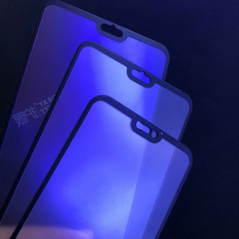 JGKK для Huawei P20 Мягкий край матовое закаленное стекло Pro Lite анти синий луч защита