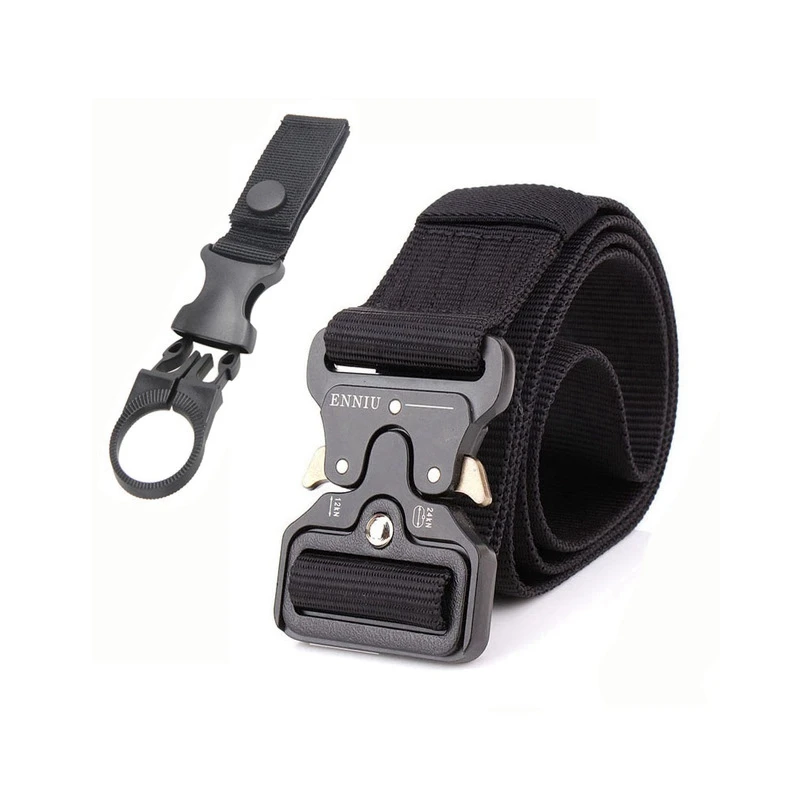 B belt and 1 hook b Армейский ремень Открытый тактический нейлоновый ремень высокого качества охотничий активный ремень военный металлический Пряжка ремень для мужских джинсов подарки для мужчин - Цвет: B belt and 1 hook b