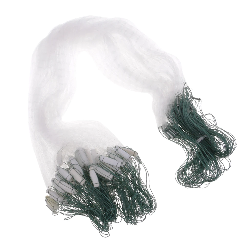 25 Meters Fishing Gill Net 1 Layer Monofilament Fishing with Mesh Trap Float Efficient Fishing Tackle Fishing Net Equipment