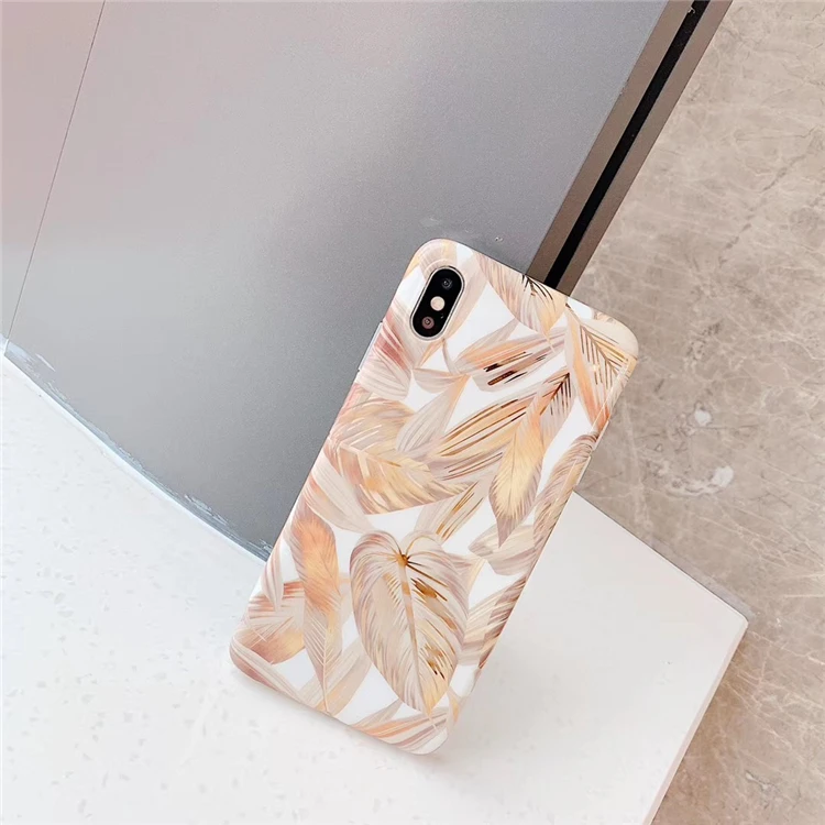 Роскошный чехол для iphone X, XR, XSMAX, с рисунком цветов, гладкая задняя крышка для iphone 6, 7, 8 Plus, задняя крышка