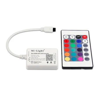

milight Wifi RGB RGBW led controller smartphone control music timer Alexa Voice Control iOS Android APP For LED Strip
