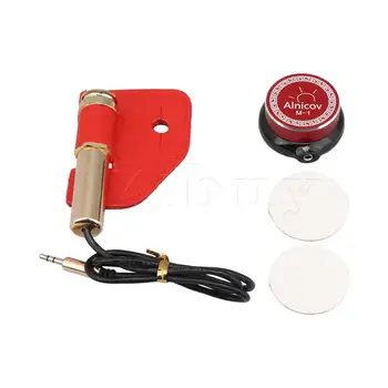 

Yibuy Piezo Contact Microphone Transducer Guitar Pickups with Amplifier Cable