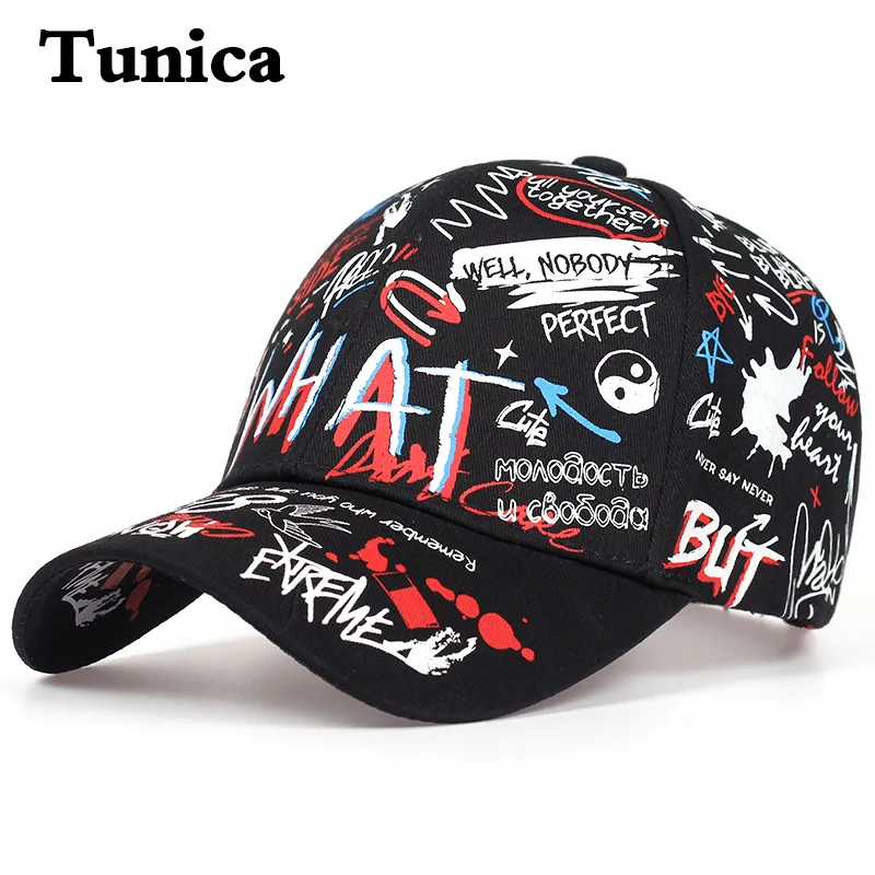 Casual Hats Shade-Caps Snapback-Hats WHAT Sports Gorr Women Summer Hip-Hop Tide-Hat Graffiti