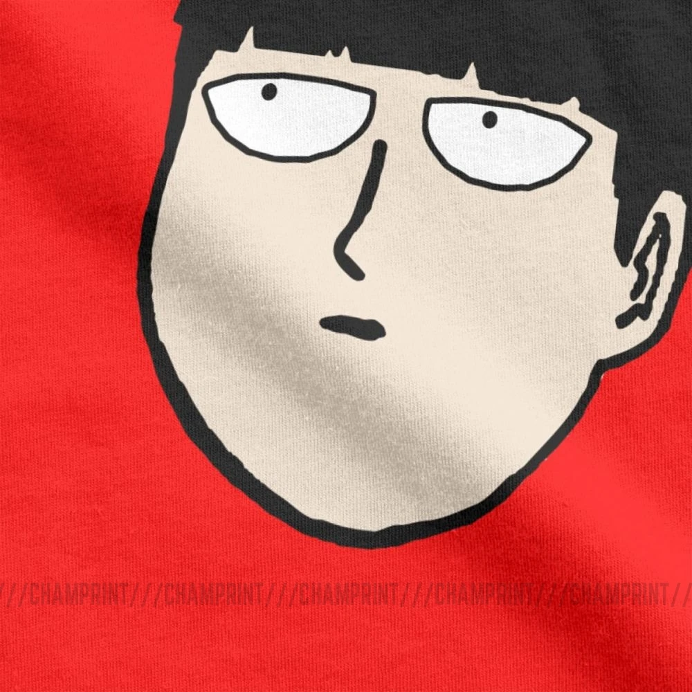 Mob Psycho 100, мужские футболки из чистого хлопка, креативная футболка с круглым воротником, футболки с коротким рукавом, одежда в подарок