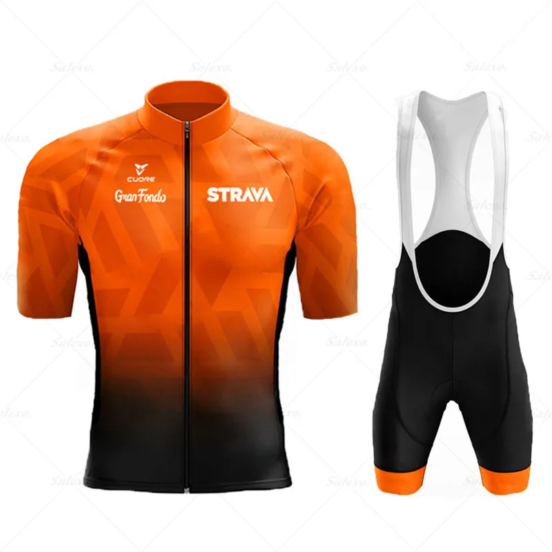 Одежда для велоспорта STRAVA 2022 мужской комплект из Джерси короткая одежда