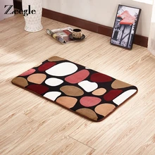 Zeegle камень Печатных Входная Дверь Non-slip Спальня ковры Ванная комната впитывающие коврики Кухня дома Кофе Настольный коврик