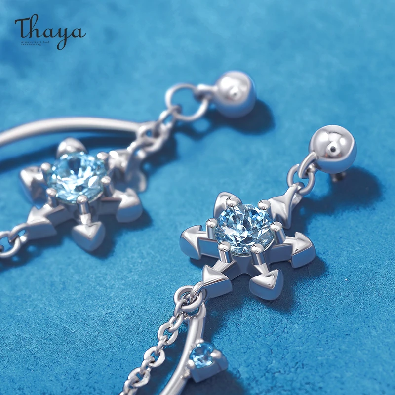 Женские серьги-гвоздики Thaya Design серебряные Платиновые высокого качества |