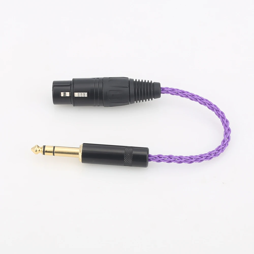 ο Audiocrast HIFI 6.35mm 1/4 -4  XLR  뷱 Ŀ TRS   ̺ 6.35mm-XLR ǹ 