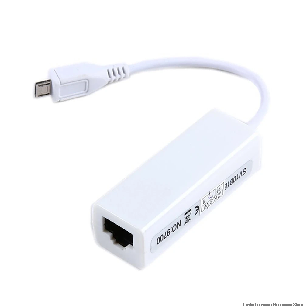 Сетевая карта Micro USB Ethernet адаптер для RJ45 Windows 7/8/10 Android планшета LAN Прямая поставка |
