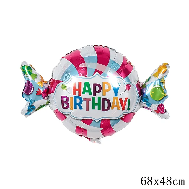 32Inch Donut Digital Foil Balloon Fruit Ice Cream Helium Balloon Birthday Party Decoration Kids Toy Sweet Digital Balloon Showe as picture