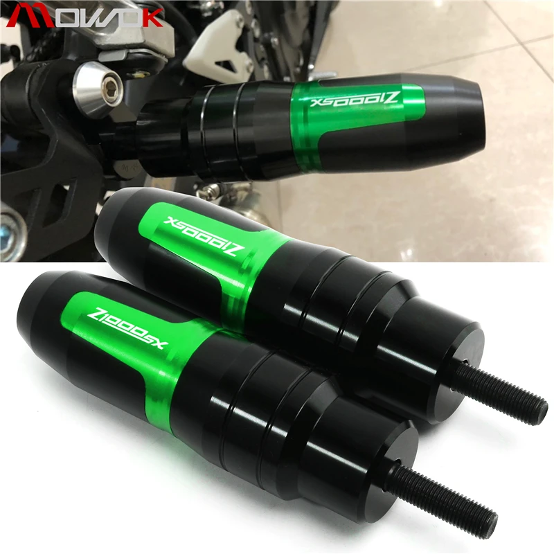 Для KAWASAKI Z1000SX Z 1000SX Z1000 SX аксессуары для мотоциклов Рамка слайдер анти Краш шапки выхлопные Ползунки с логотипом ''Z1000SX''