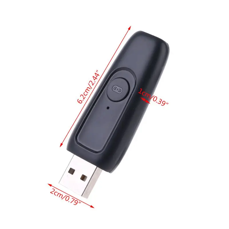 Bluetooth 5,0 передатчик USB адаптер 3,5 мм AUX Jack беспроводной ключ пусковой установки