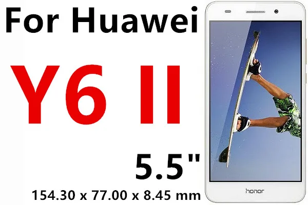 Защитная пленка из закаленного стекла для huawei Ascend P8 P9 Lite GR3 GR5 Y6 Pro Y3 II Y5 II Y6II P10 Lite - Цвет: For Y6 II