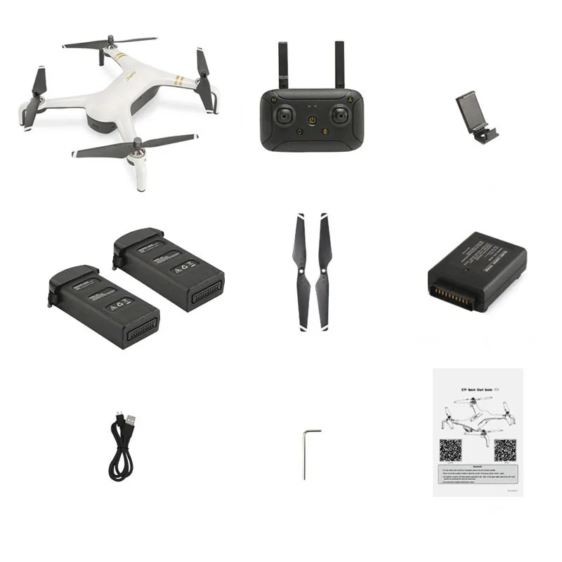 JJRC X7P SMART 5G wifi 1 км w/4 K камера двухосевой карданный бесщеточный мотор RC Дрон квадкоптер с управлением с видом от первого лица Мультикоптер Модель RTF для мальчиков - Цвет: White 2 Batteries