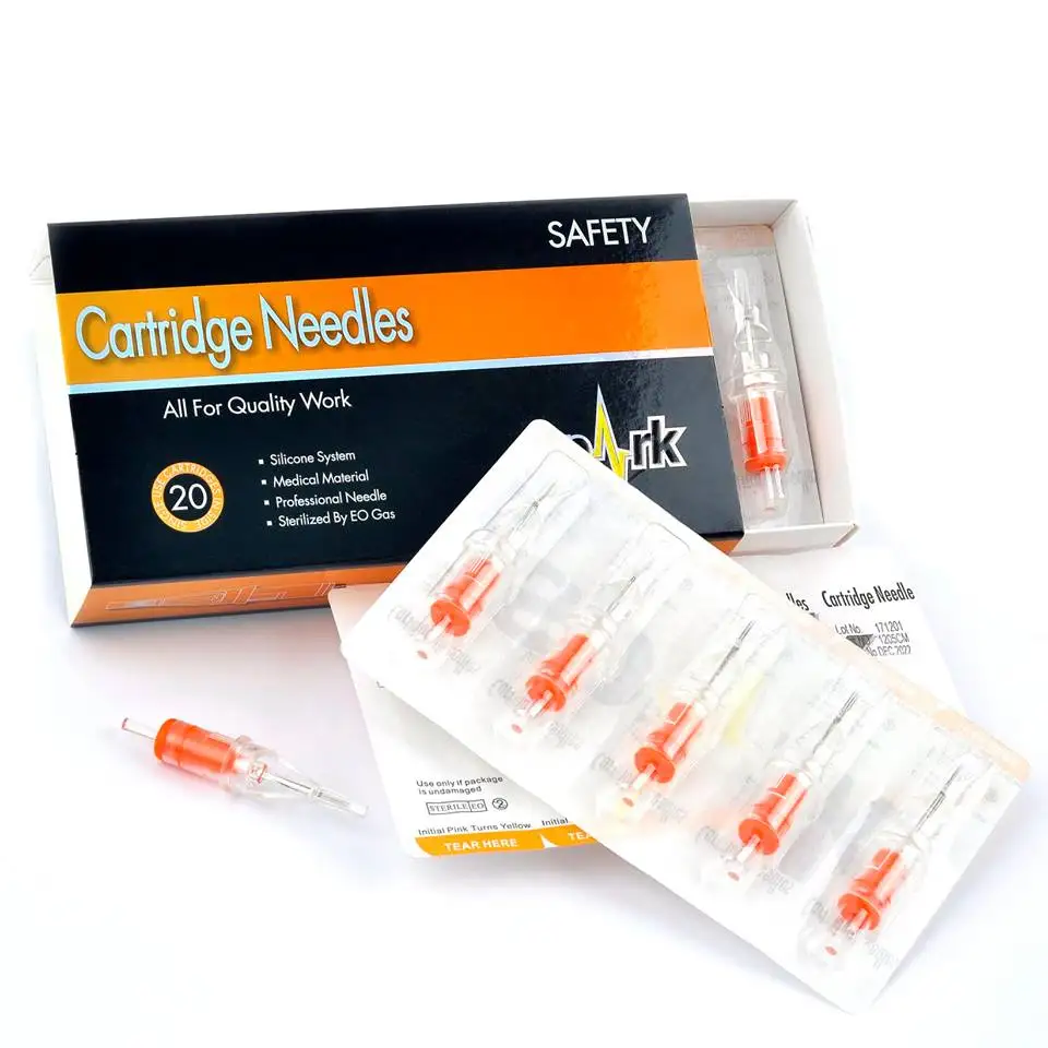 Cartuccia Tattoo Aghi Super Size Round Magnum Rm Sterilizzato Cartuccia Open Punte Piatte Macchina Del Tatuaggio Del Rifornimento 1221Rm 20Pcs