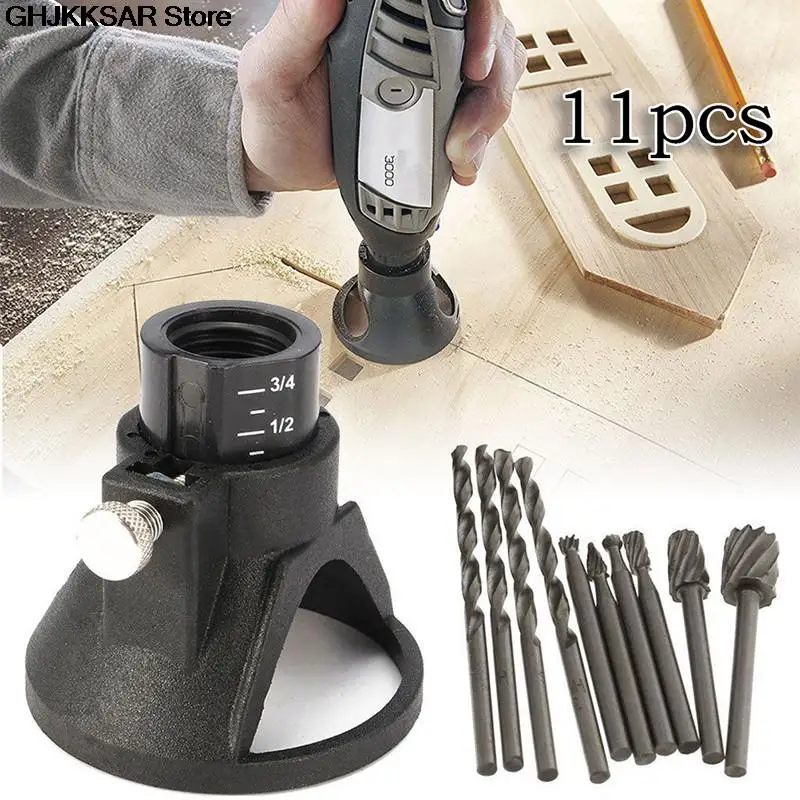 Hss Routing Router Drill Bits Set Carbide Rotary Burrs Tools Wood Stone Metal Root Carving