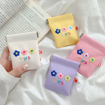 

Cute Flower Print Coin Purses Women Mini wallet small Card Holder Ladies Key money Bags for Girls Wallet Purse Kids pouch