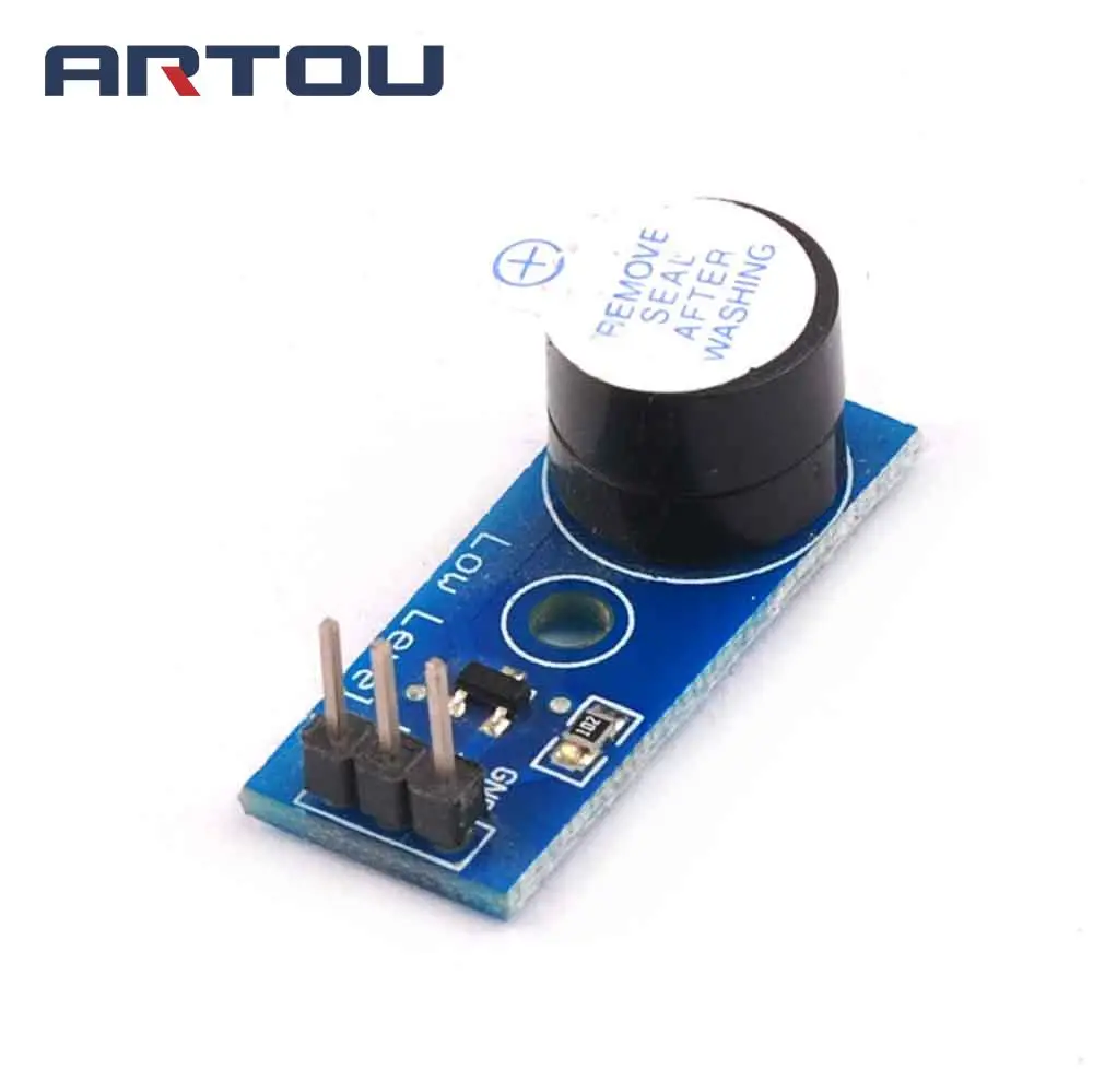 2 шт./лот модуль звукового сигнала для Arduino Smart Car 3 5 V MCU IO Port|sensor module|low level sensorsensor |