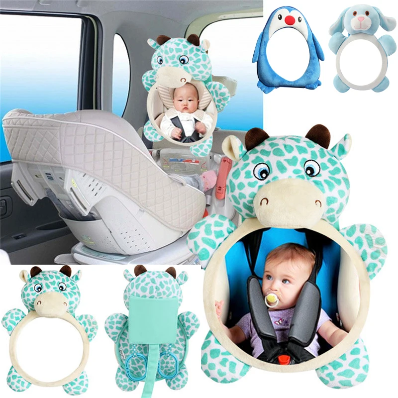 012 Months Baby Toy Rear Facing Mirrors Car Seat Back View Mirror Toy
