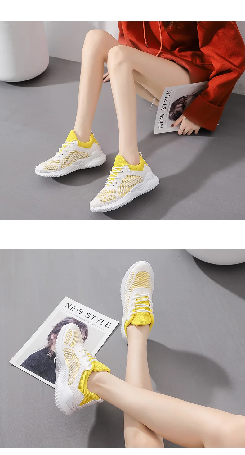 Женские кроссовки; сетчатая обувь для бега; женская прогулочная танцевальная спортивная обувь; уличная дышащая обувь на воздушной подушке; кроссовки на шнуровке