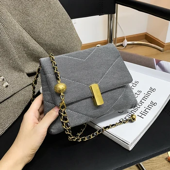 

French Niche Sense of Quality Small Bag Women's Bag New Fashion Fashion Popular All-match Shoulder Messenger Bag Canvas Flap