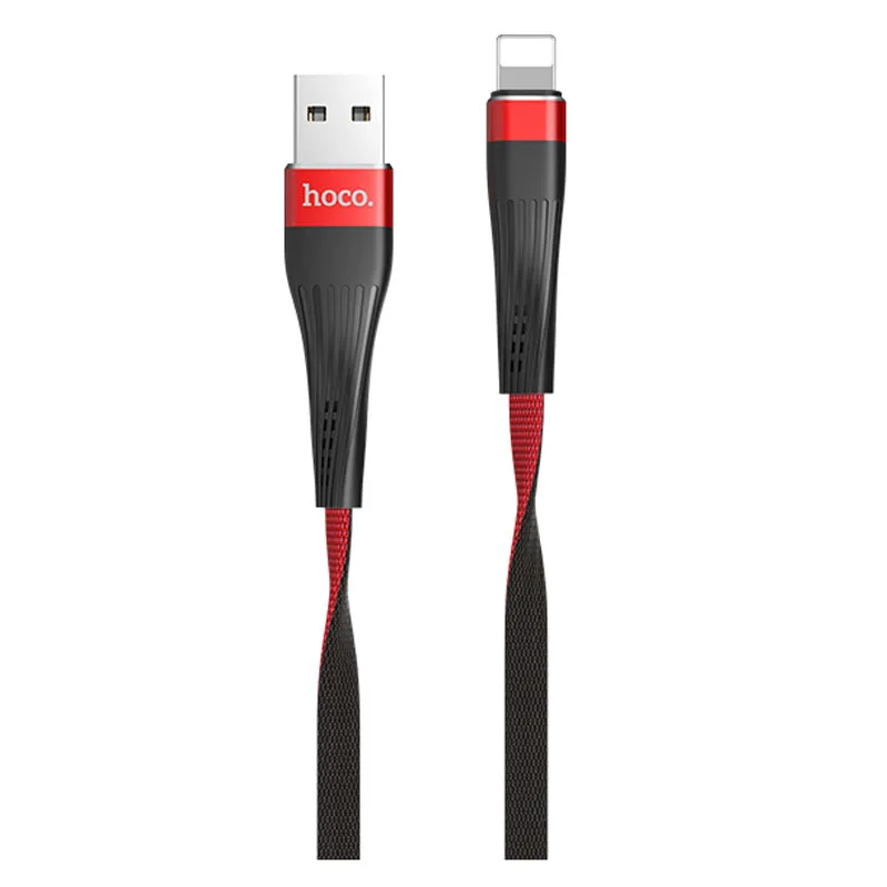 HOCO U39 24 шт./лот 1,2 м нейлоновый Прочный USB кабель для iPhone type-C кабель Micro кабель для samsung USB C провод зарядного устройства - Цвет: red for iPhone