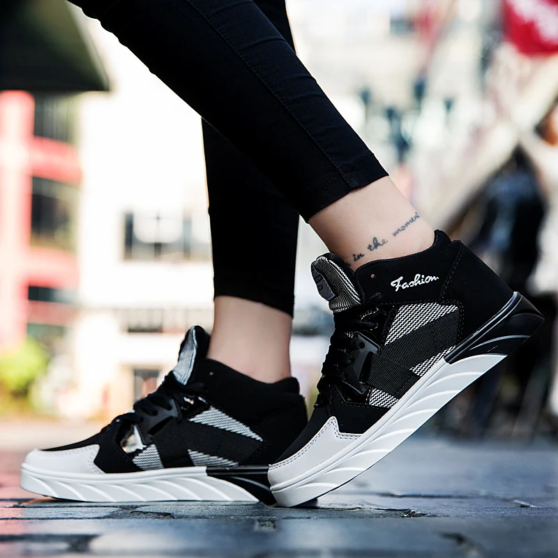Couple shoes new wild sports men and women Korean shoes in the big children fat feet wide hypertrophy 37 canvas shoes Non-slip