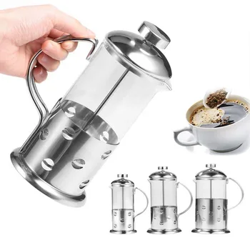

Manual Coffee Pot 350/600/800ml Filter Stainless Steel Teapot Coffee Pressure Plunger French Press Coffee Maker Pot Kettle