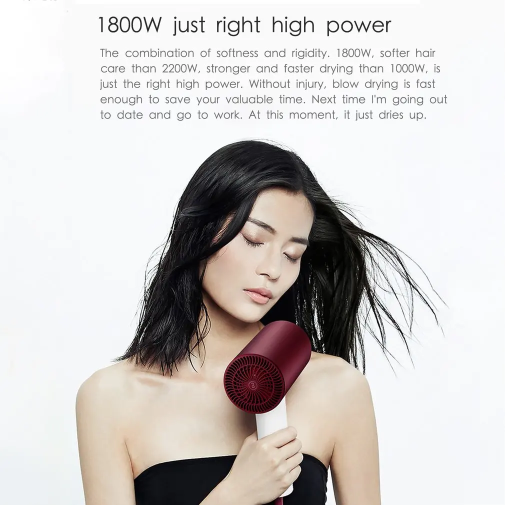 Anion Aluminum Alloy Body Air Outlet Anti Hot Innovative Diversion Design Home Travel Hair Styling Tool 3