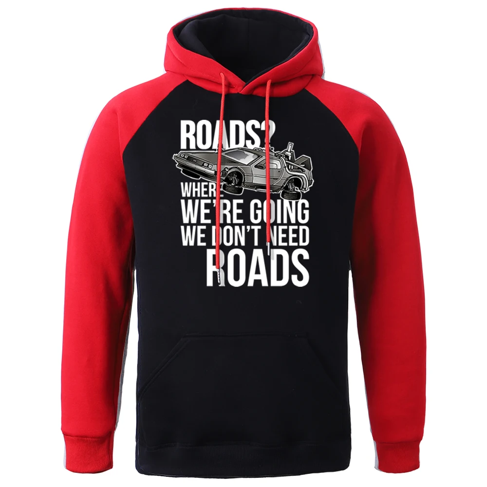 

Back To Future Car Hoodies Sweatshirts Male Autumn Raglan Hooded Sweatshirt Street Fashion Pullover Hip Hop Warm Men Clothing