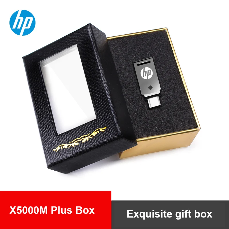 X5000m-Gift box OTG USB накопитель 256 ГБ 128 Гб 64 ГБ 32 ГБ Тип C Флешка tipo c Cle USB3.1 DIY логотип DJ палка для Macbook ноутбука Планшета Телефона USB3 - Цвет: X5000m-Gift box