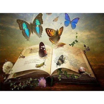 

5D DIY Diamond Painting Book Butterfly Diamond Painting Cross Stitch Square Diamond Mosaic Decorative Art